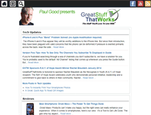 Tablet Screenshot of greatstuffthatworks.com